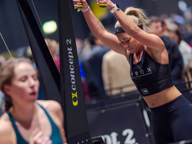 Ski Erg at a HYROX race